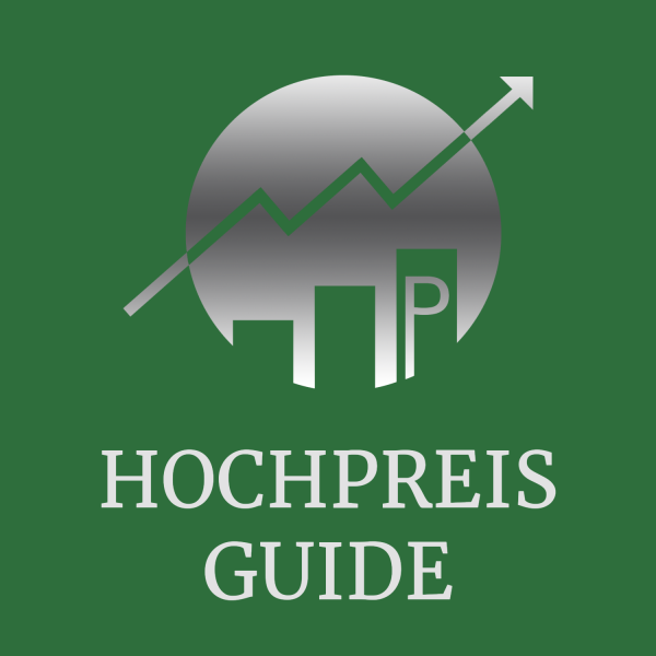 Das ist das Banner eines Leitfadens zur Hochpreisstrategie für TOPSIM Planspiele.